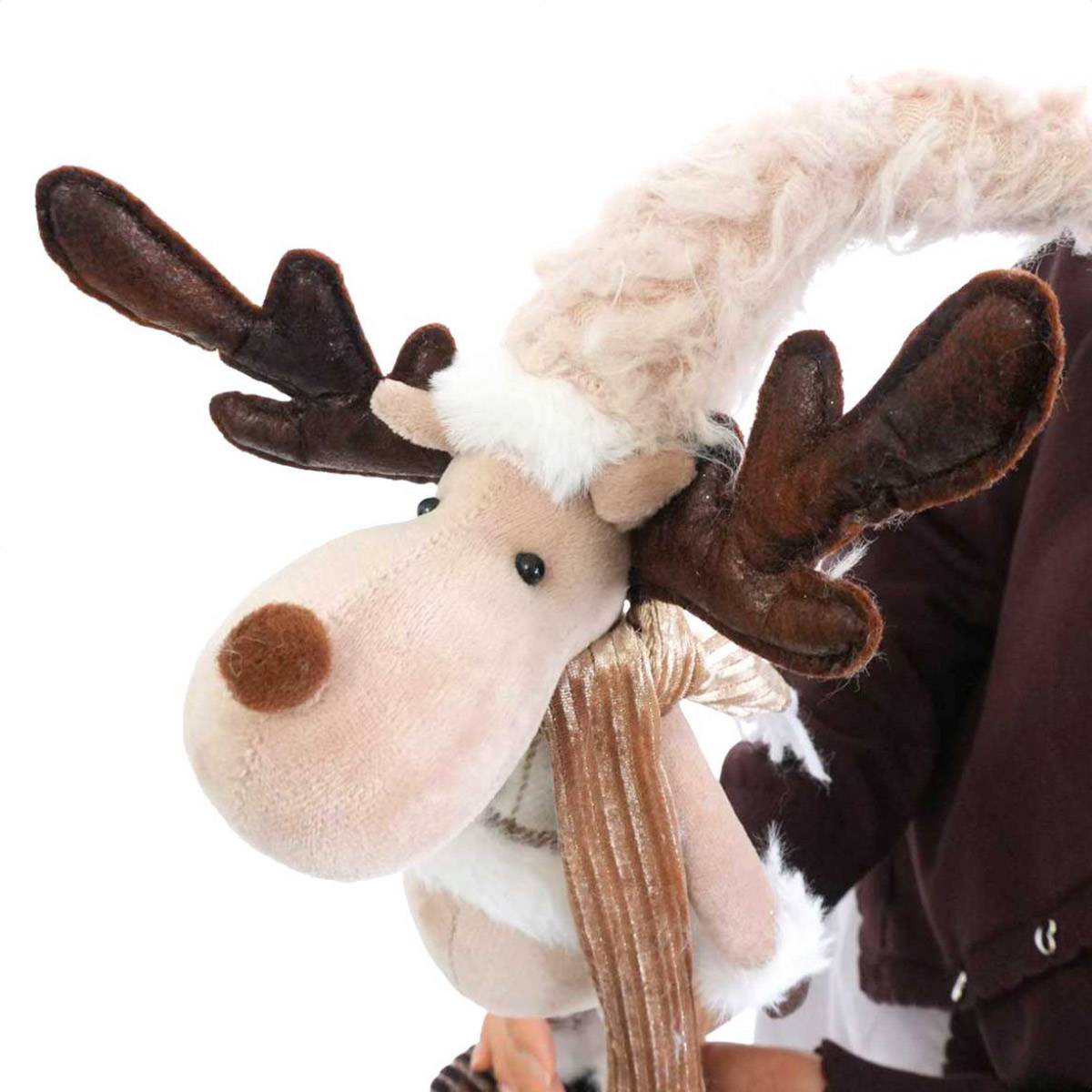 ★58-102-3-1 ファブリックトナカイドールスタンディング