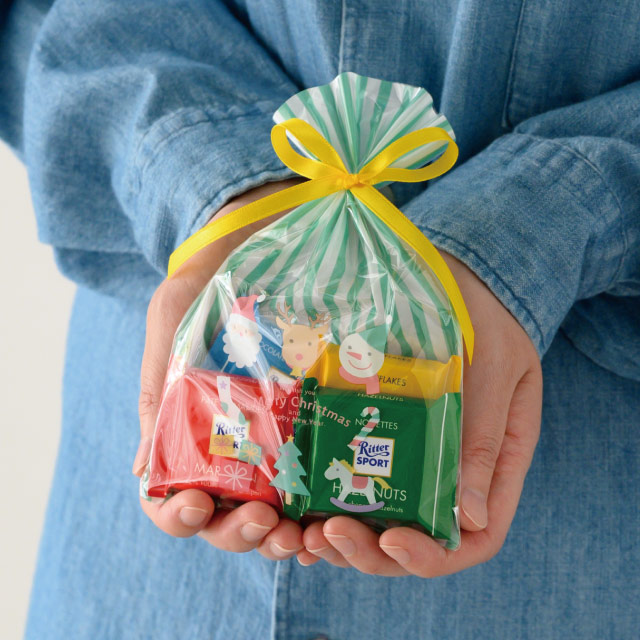 ★58-143-3-1 50枚 OPPギフトバッグ チャーミングクリスマス幅12×高さ18cm