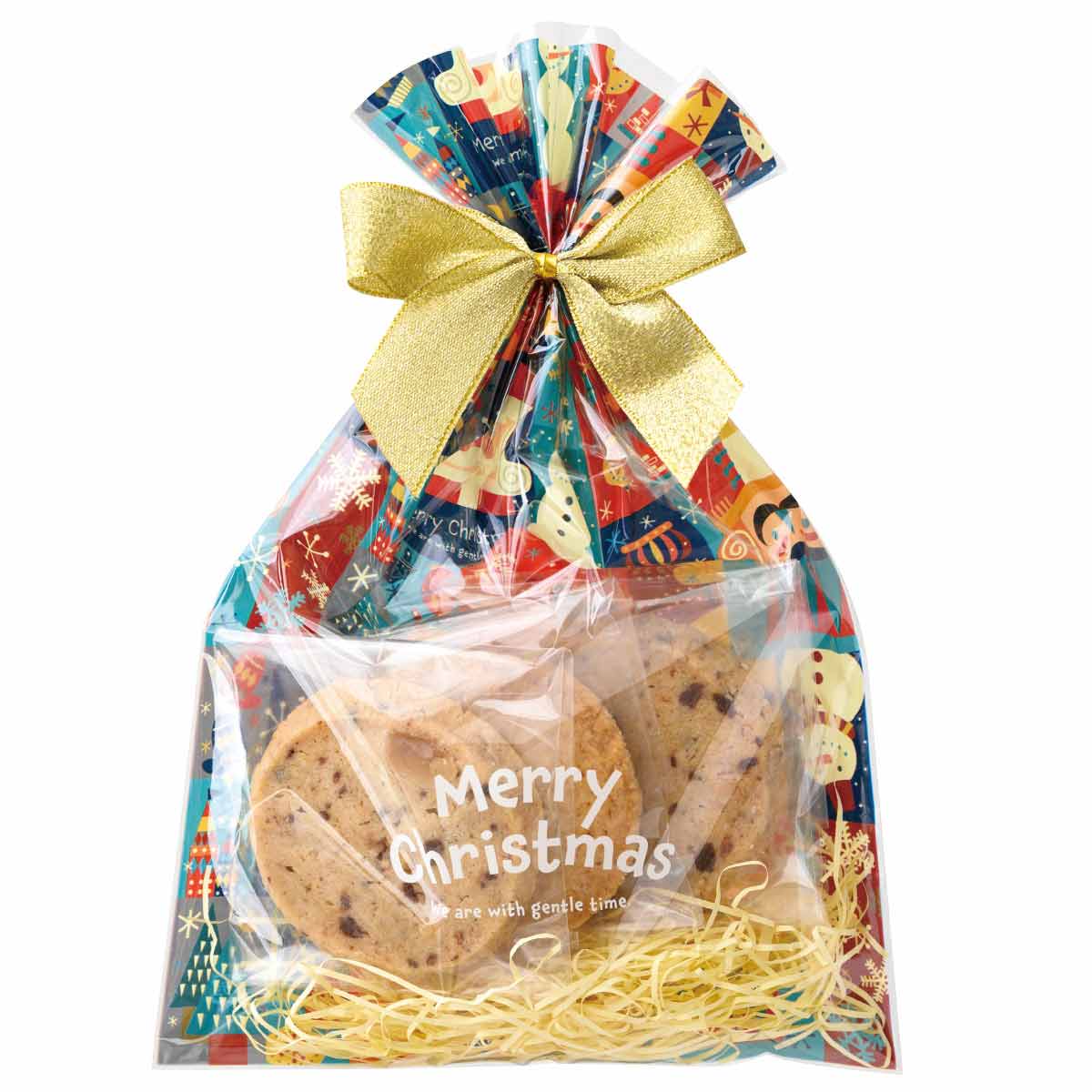 ★58-143-4-2 50枚 OPPギフトバッグ クリスマス北欧幅15×高さ23cm