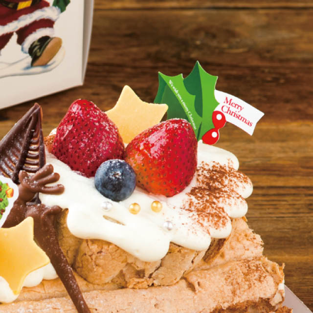 ★58-144-10-5 クリスマス ケーキピックヒイラギ