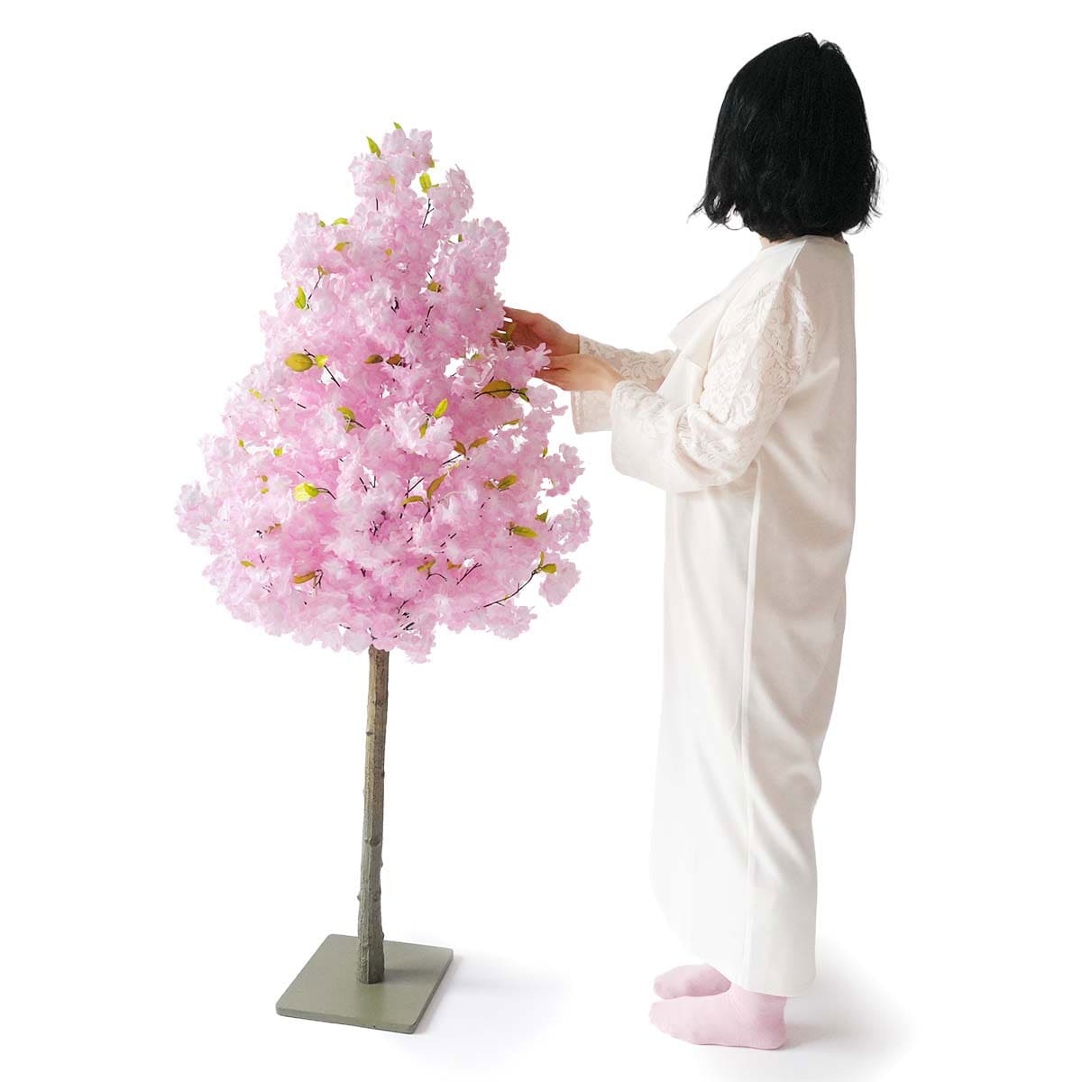 ★53-3-1-1 ボリューム桜立ち木(造花)高さ150cm