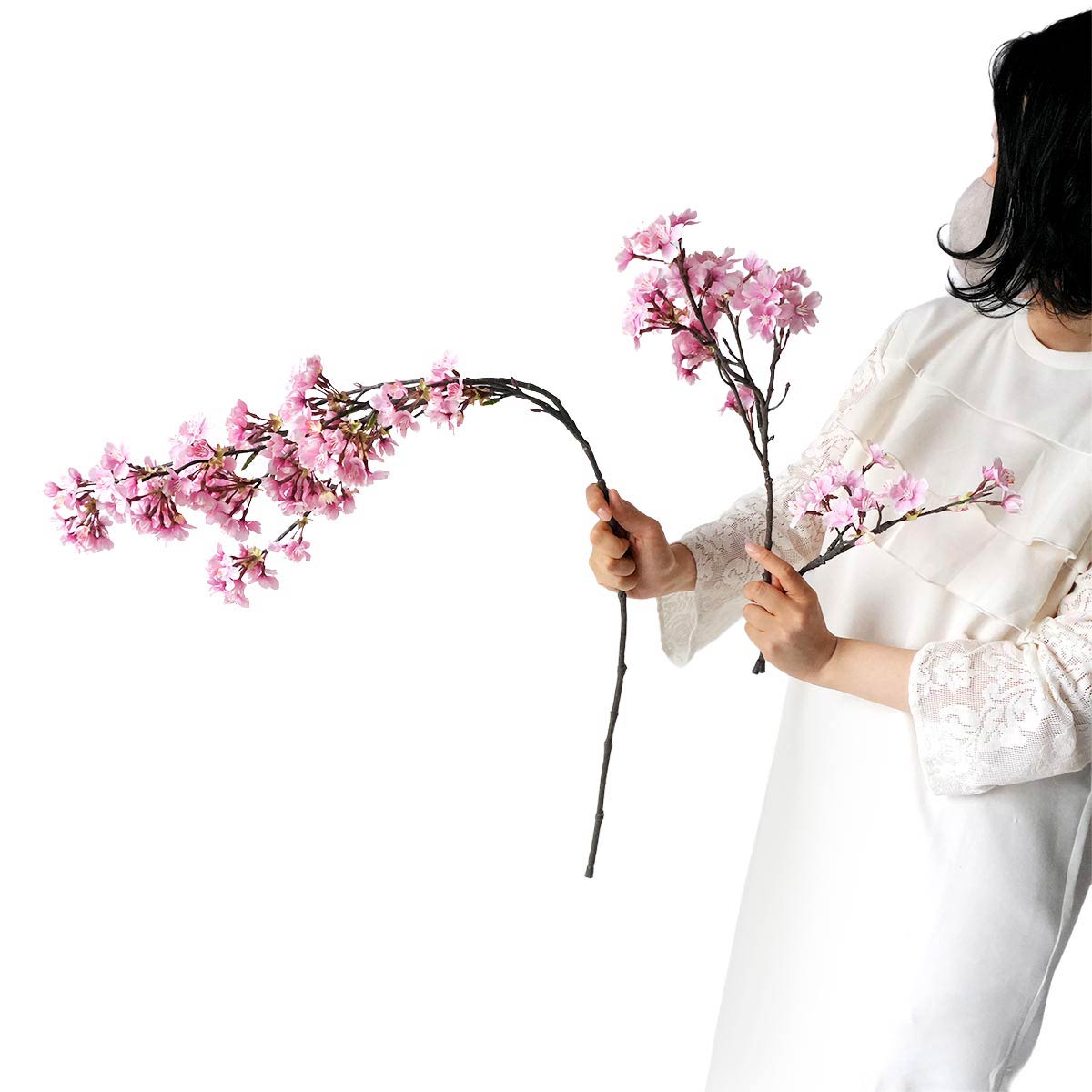 ★53-5-6-1 早春山桜(造花)小