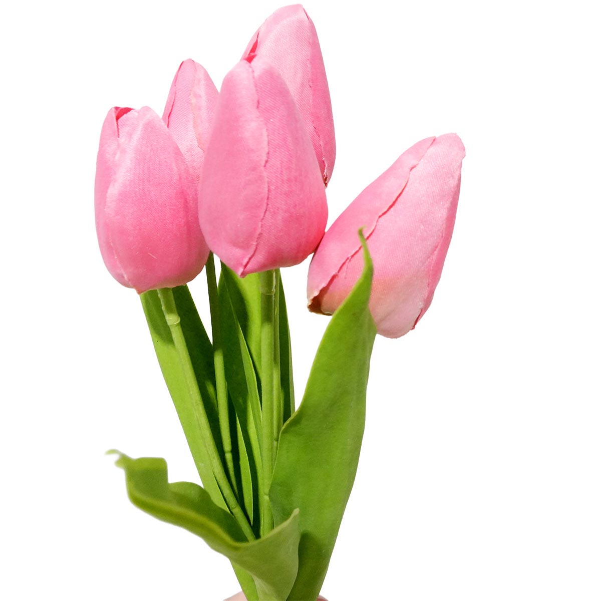★53-16-5-1 3束 チューリップ造花バンドルセット38cm(ピンク)