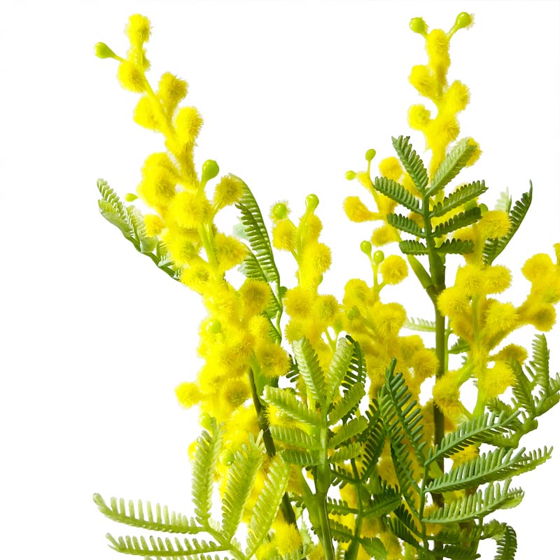 ★53-17-9-1 12本 ミモザ造花スプレーセット54cm