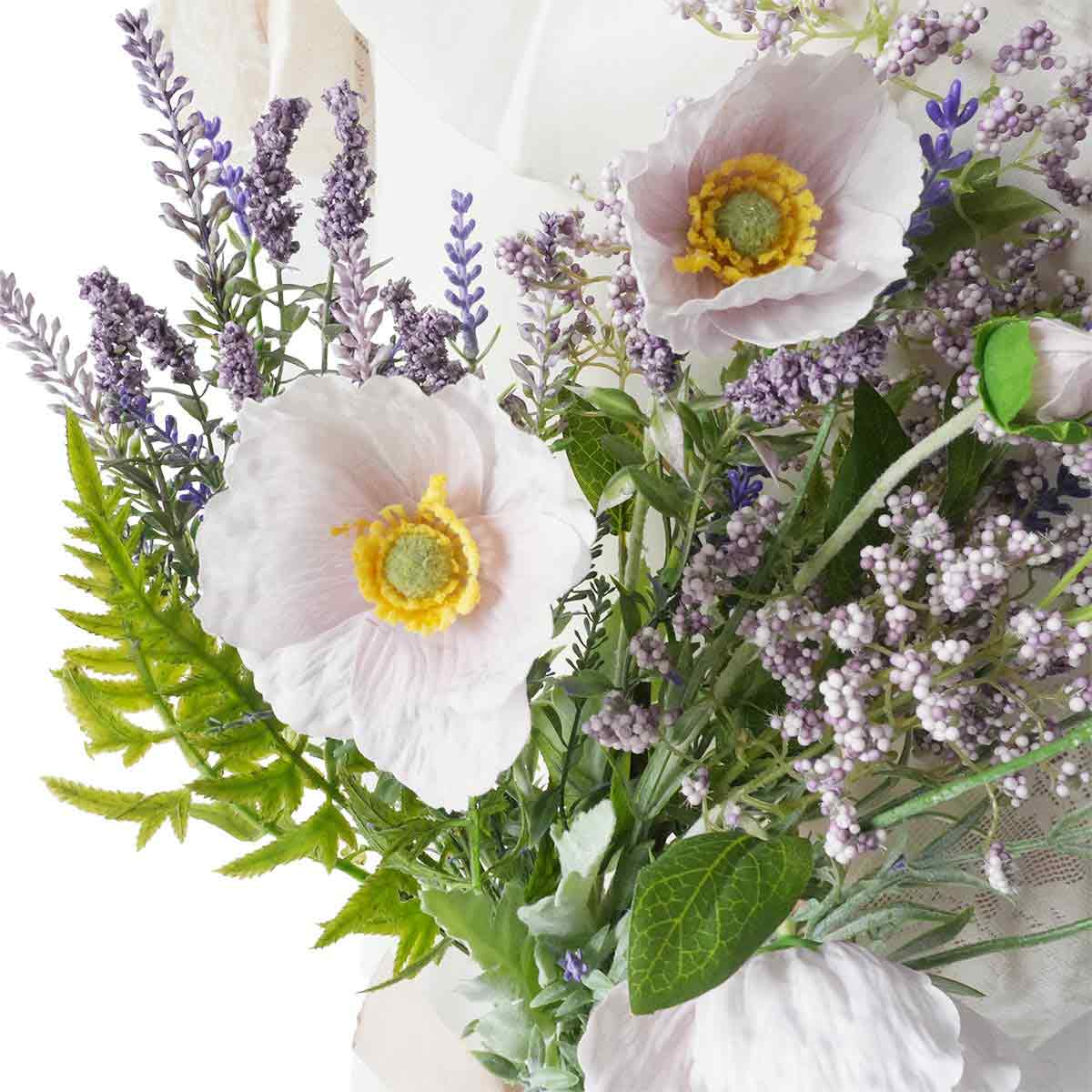 ★53-19-2-1 ラベンダー造花スワッグ43cm