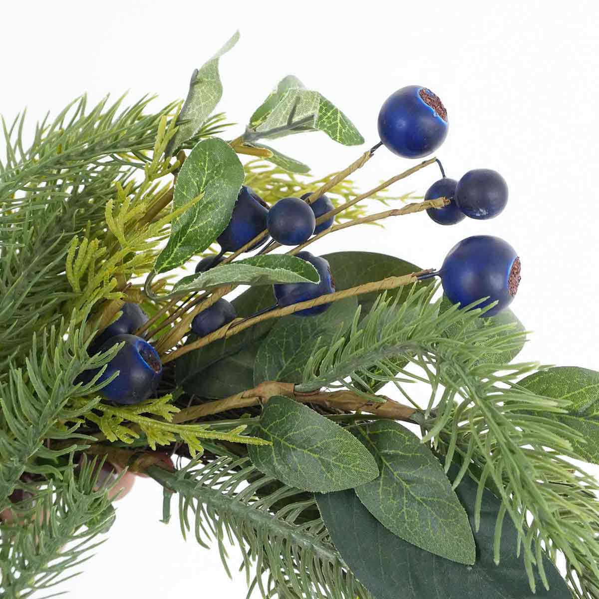 ★53-22-7-1 グリーンリース40cm (造花)