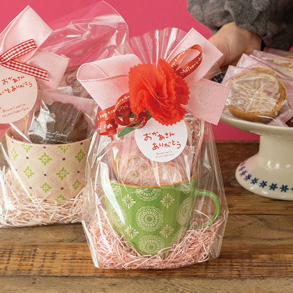 ★53-50-1-1 10個 ワイヤータイ 母の日(カーネーション)