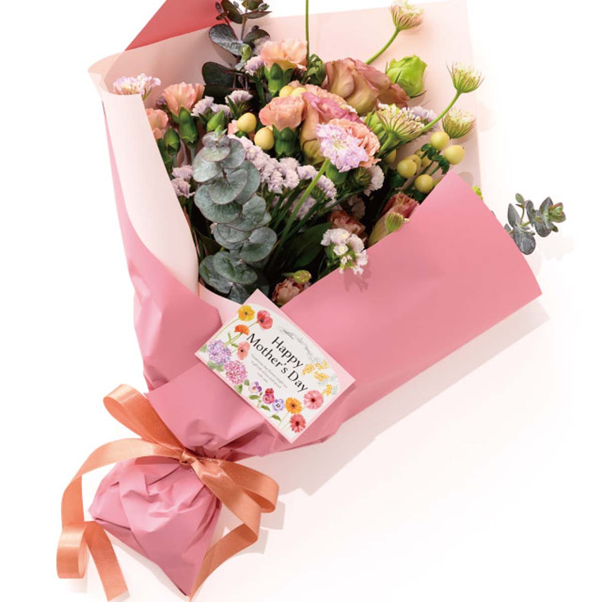 ★53-51-1-1 母の日メッセージカード(ウォーターフラワー)