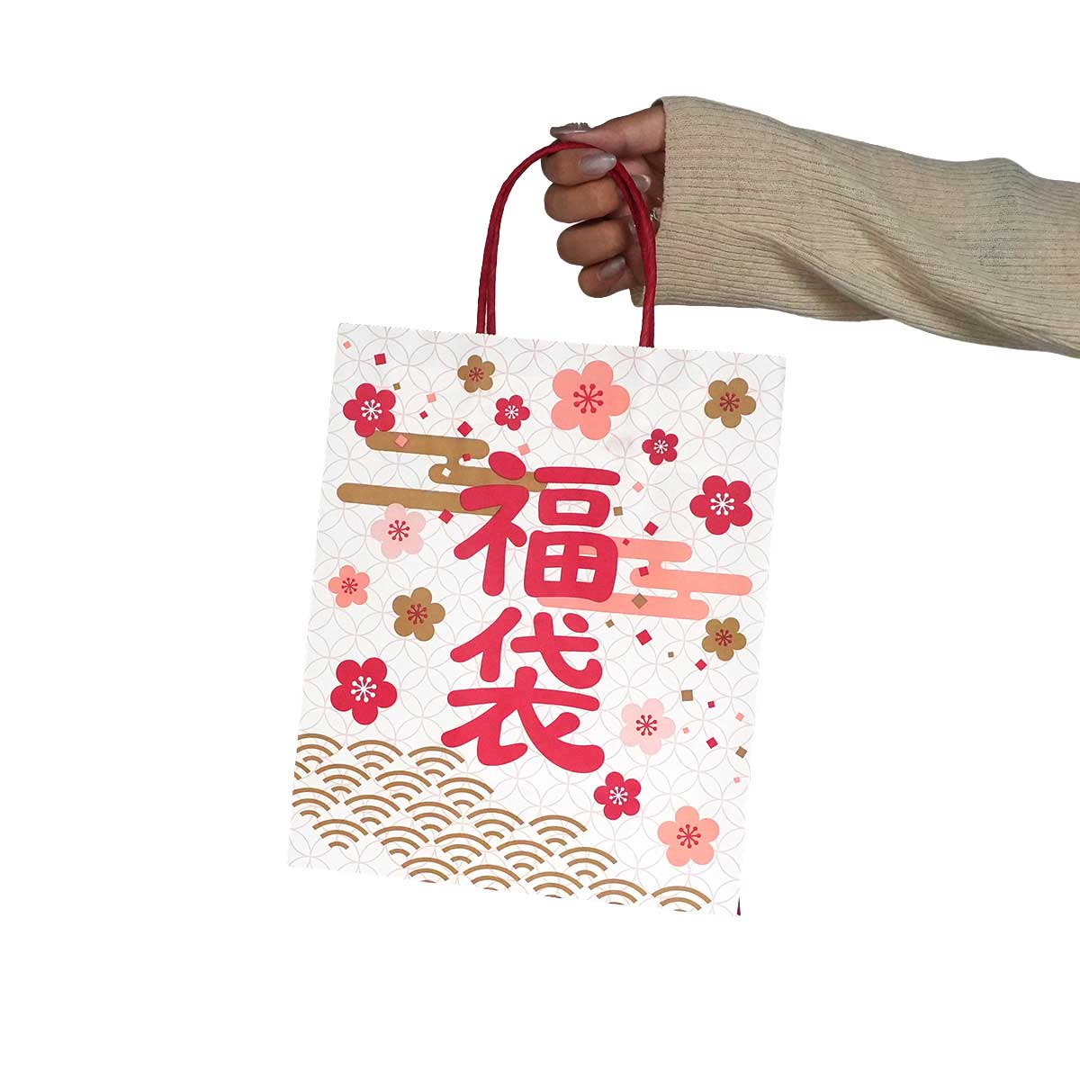 ★58-300-15-1 50枚 福袋 梅(20×10×25cm)
