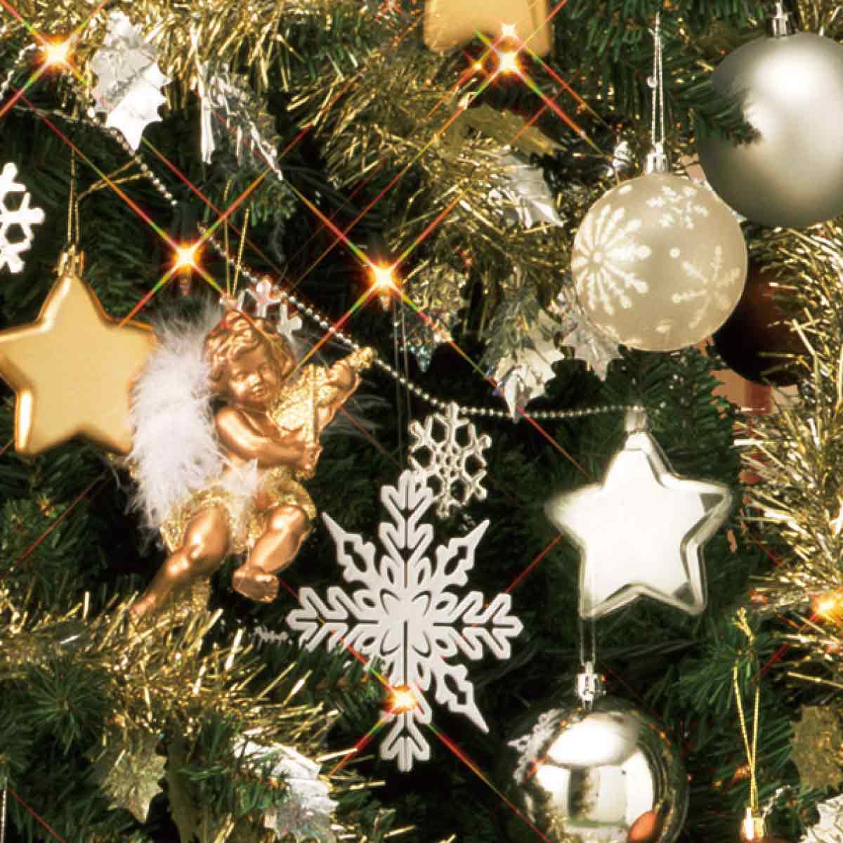 ★58-9-2-5 コンチネンタルクリスマスツリーセット エンジェル高さ300×幅160cm