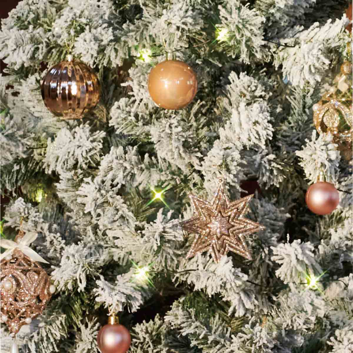 ★58-16-1-3 ポットライトクリスマスツリー スノー高さ210×幅111cm