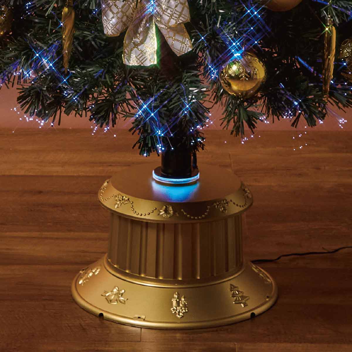 ★58-20-1-1 デコレーションファイバークリスマスツリーセット H240cmゴールド