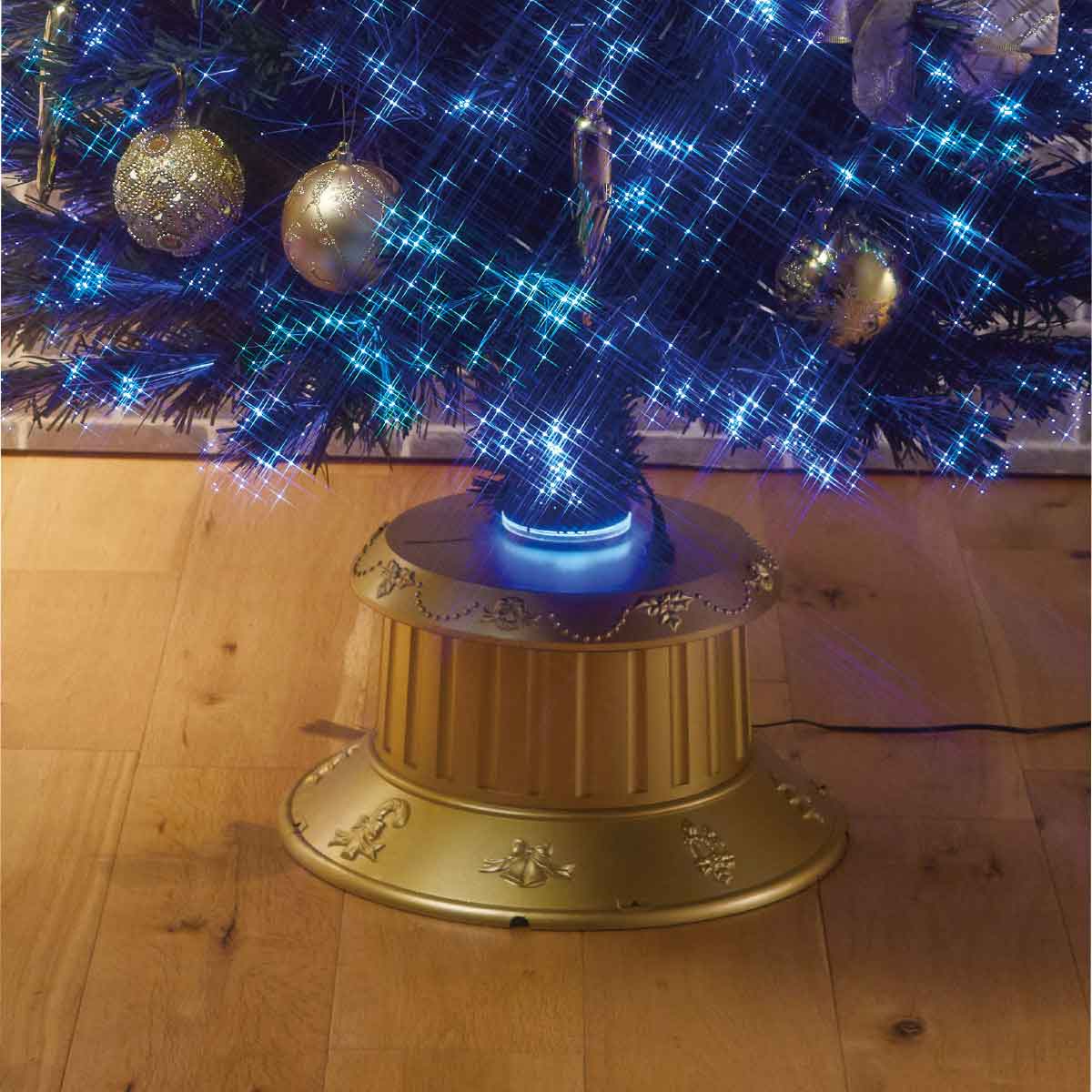 ★58-21-3-2 デコレーションファイバークリスマスツリーセット ゴールド高さ180×幅85cm