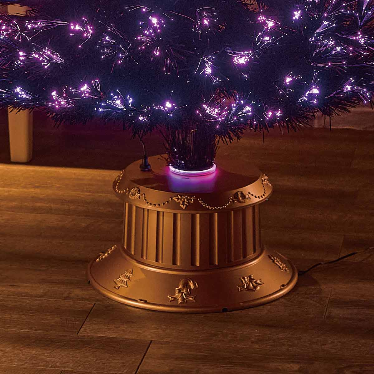 ★58-22-1-4 ブラックファイバークリスマスツリー高さ210×幅100cm