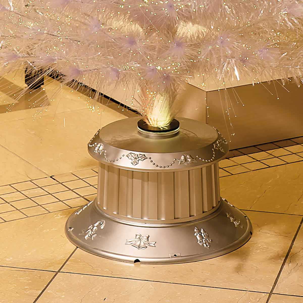 ★58-23-1-1 ホワイトファイバークリスマスツリー高さ150×幅70cm