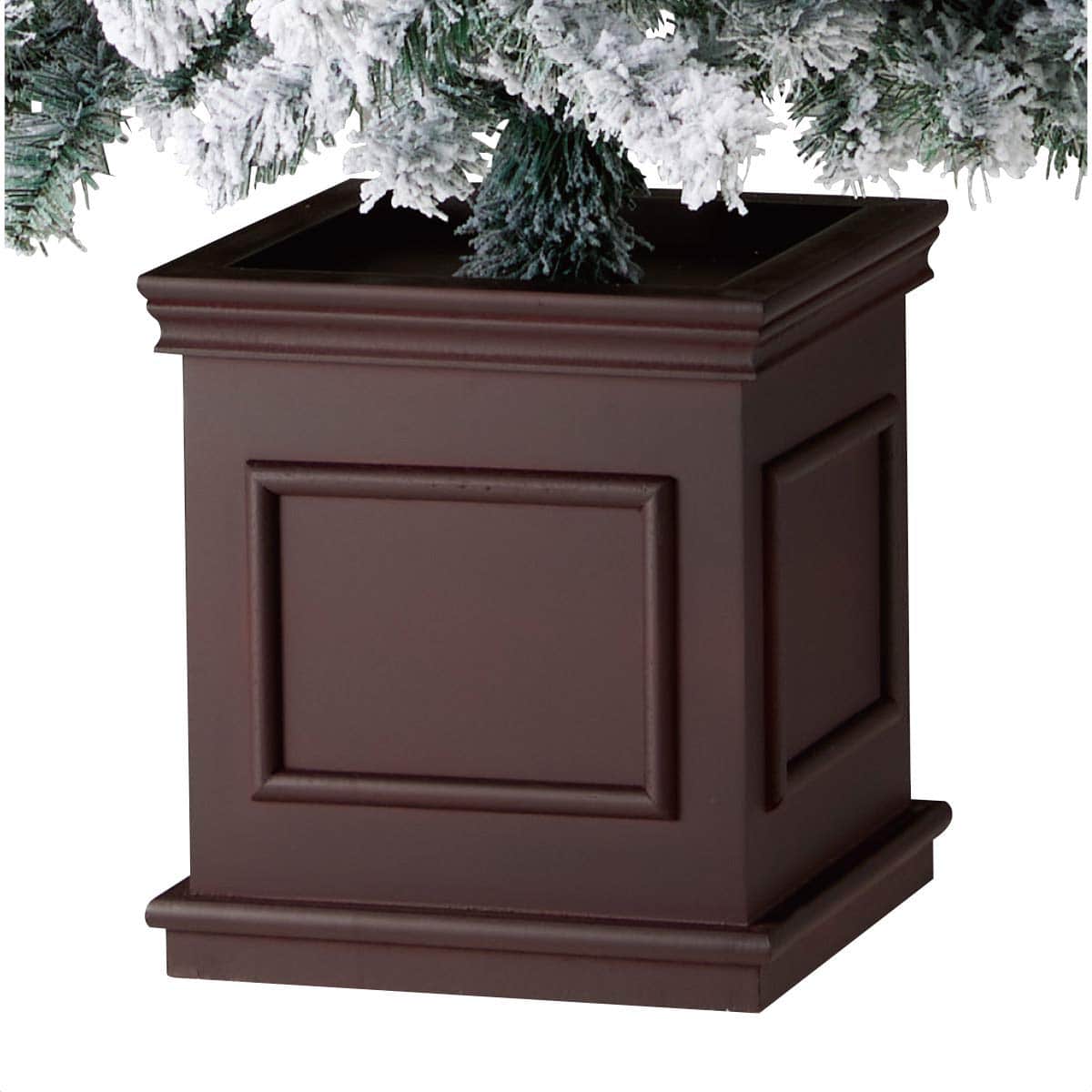 ★58-30-5-1 スクエアベースクリスマスツリー スノー高さ150cm