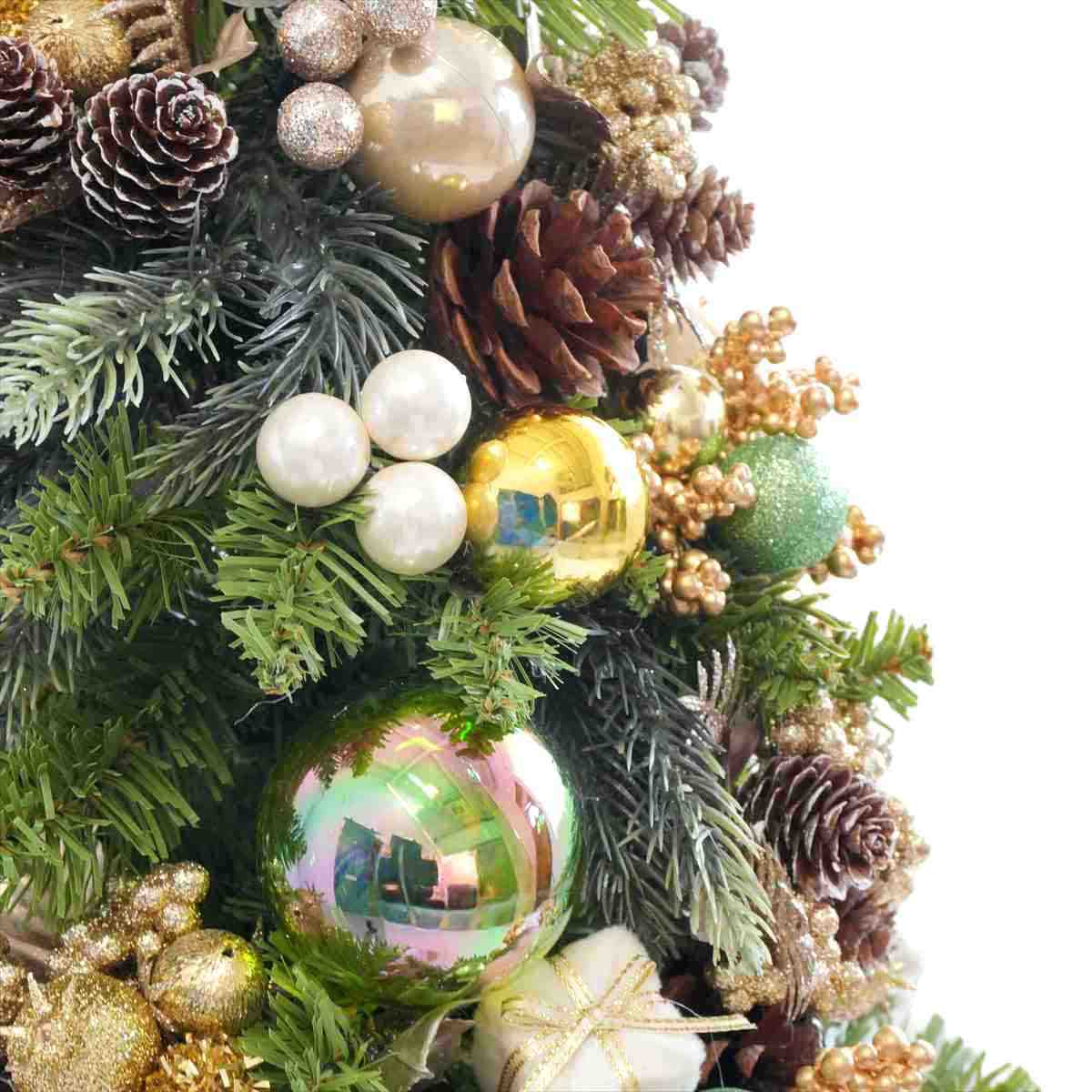 ★58-43-4-2 デコレーション卓上ミニツリー 50cmゴールド