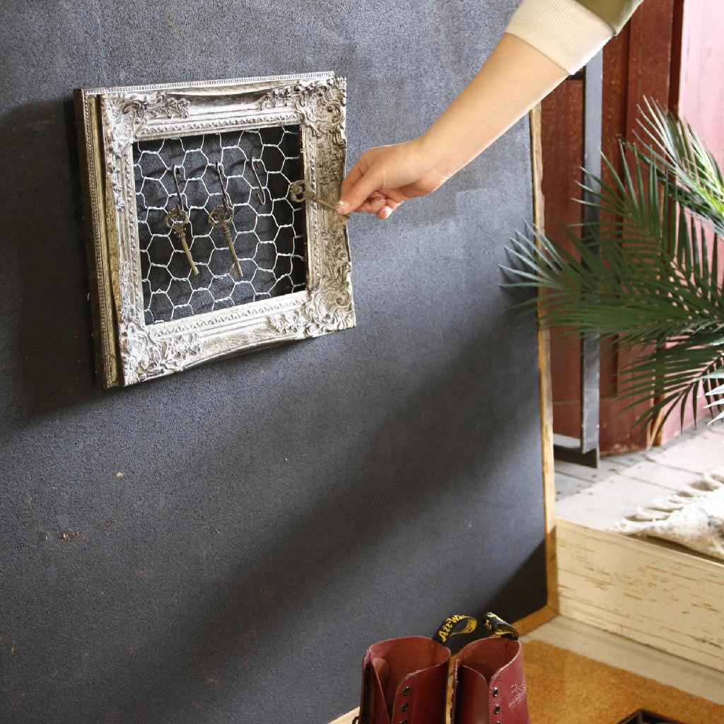 ★58-58-10-3 アンティークスタイルフレーム小 シルバー