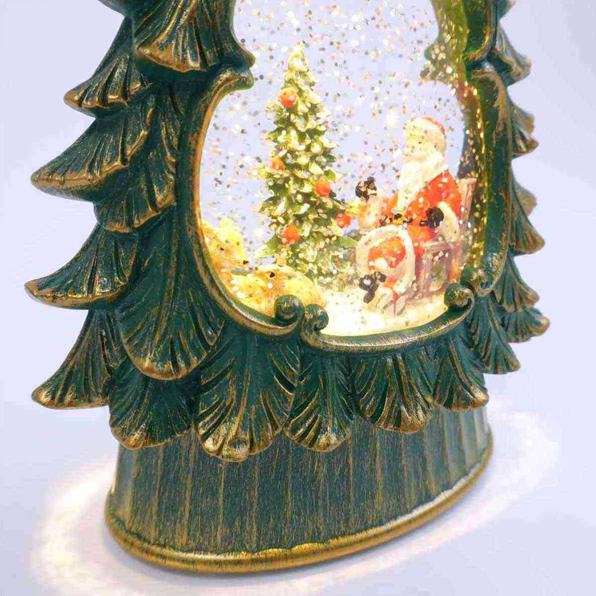 ★58-93-5-1 LEDスノーイングライト クリスマスツリーサンタ