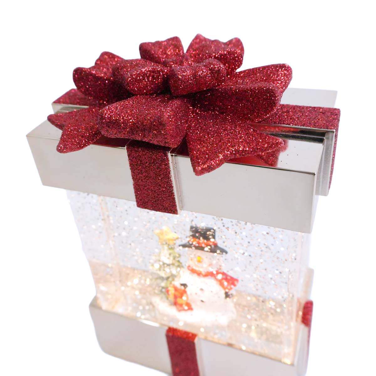 ★58-93-8-1 LEDスノーイングライト ギフトスノーマン