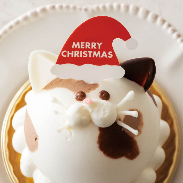 ★58-144-10-3 クリスマス ケーキピックサンタ帽子