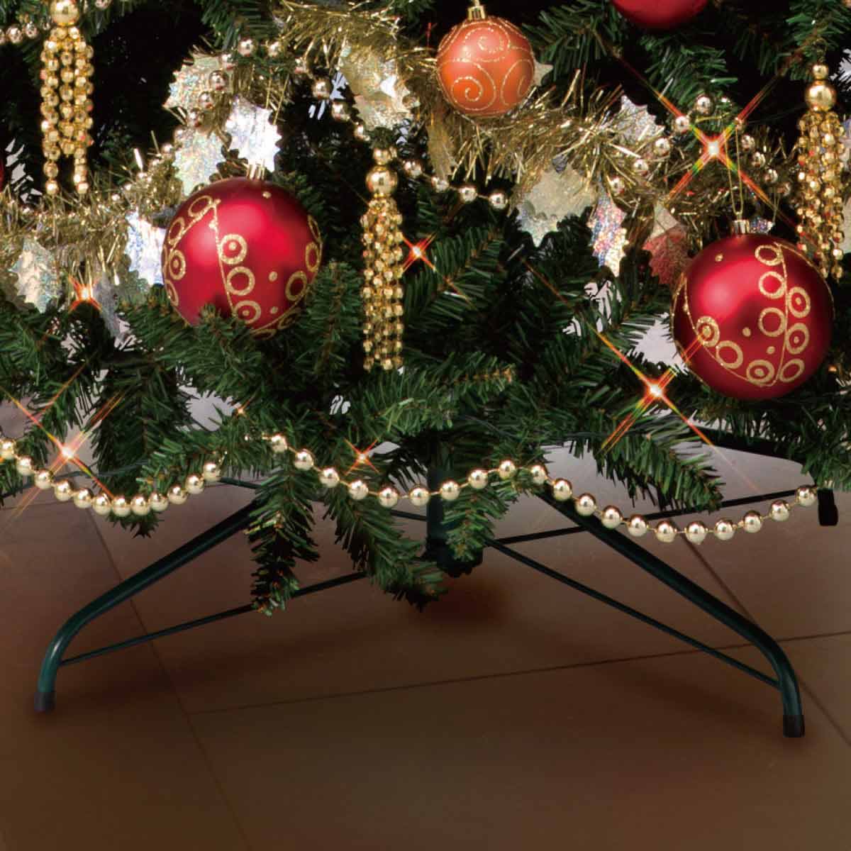 ★58-10-1-1 コンチネンタルクリスマスツリーセット レッド高さ150×幅99cm