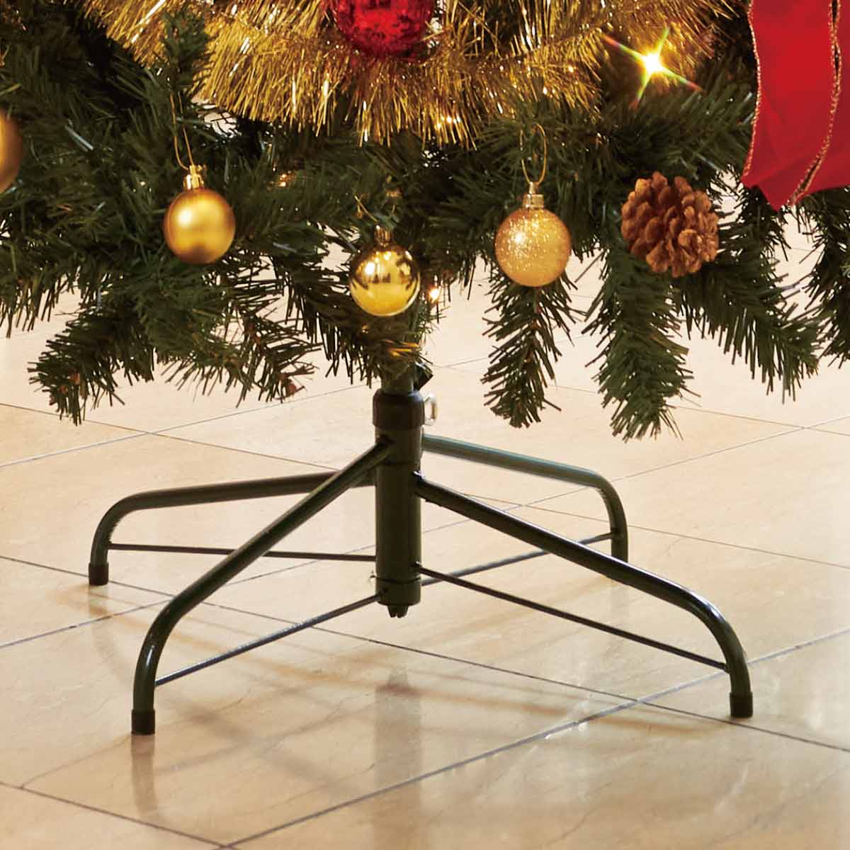 ★58-11-2-1 デラックスクリスマスツリーセット レッド高さ240×幅145cm