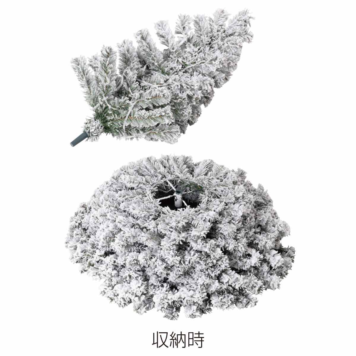 ★58-25-3-1 スノーポップアップライトクリスマスツリー高さ150×幅58cm