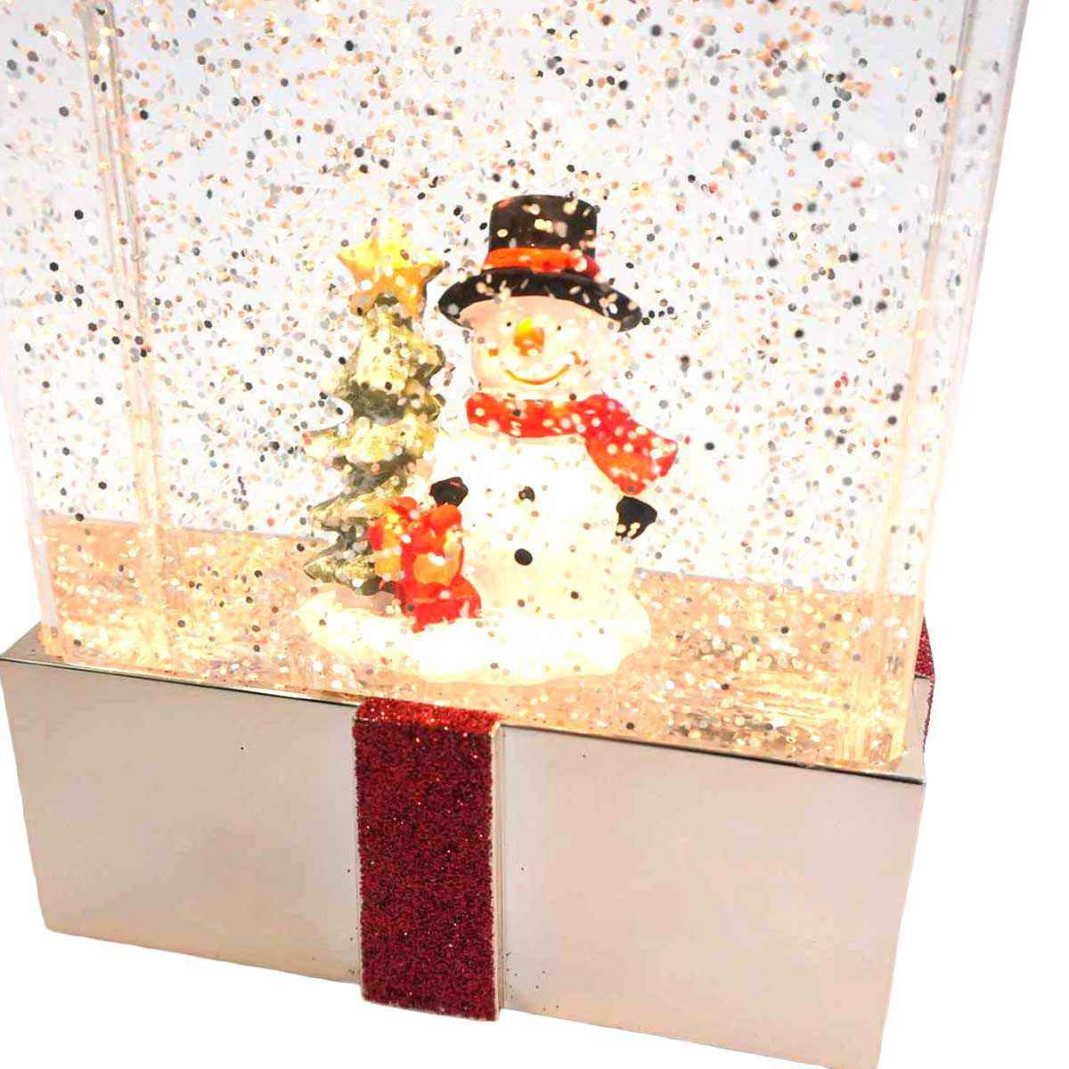 ★58-93-8-1 LEDスノーイングライト ギフトスノーマン