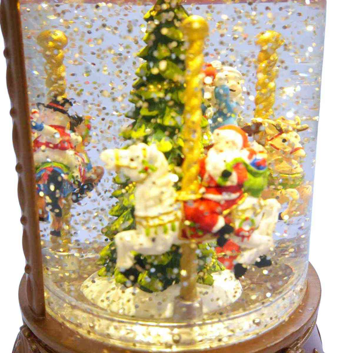 ★58-94-3-1 LEDスノーイングライト メリーゴーランド