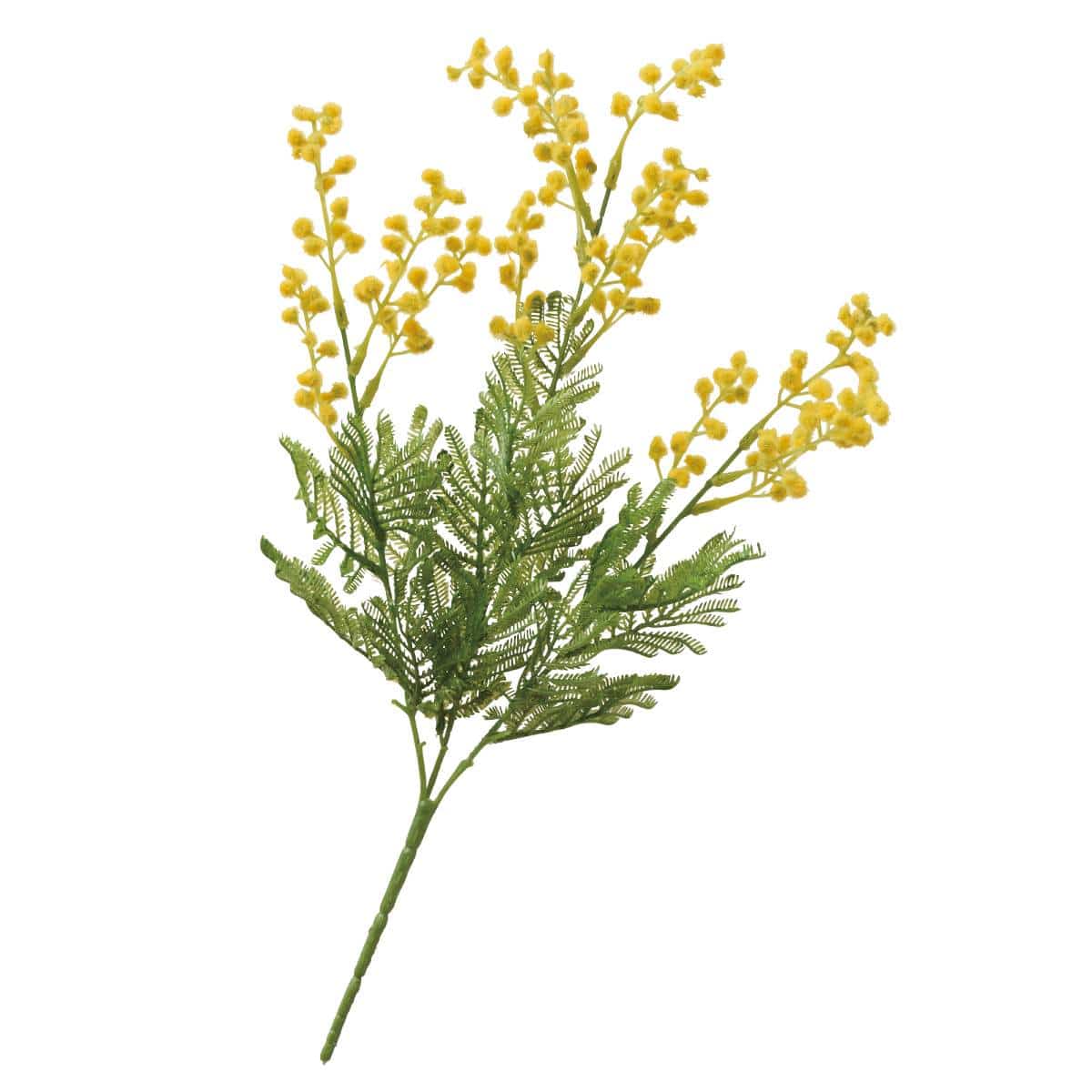 ★53-17-10-1 3本 ミモザ造花ブッシュセット 47cm