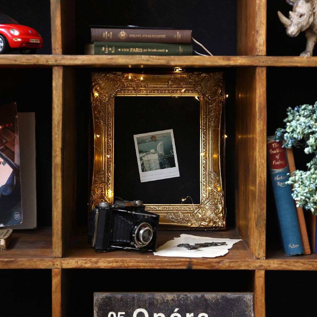 ★58-58-10-1 アンティークスタイルフレーム小 ゴールド