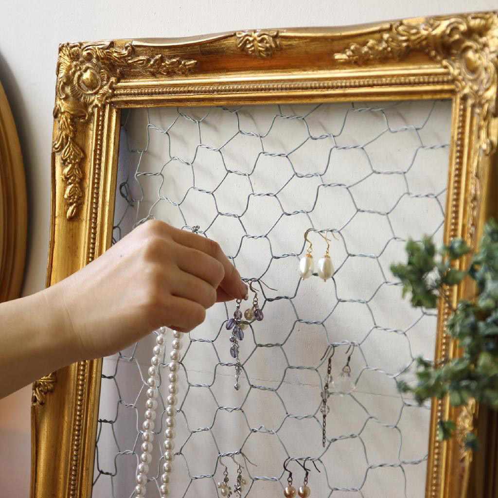 ★58-58-10-4 アンティークスタイルフレーム大 ゴールド