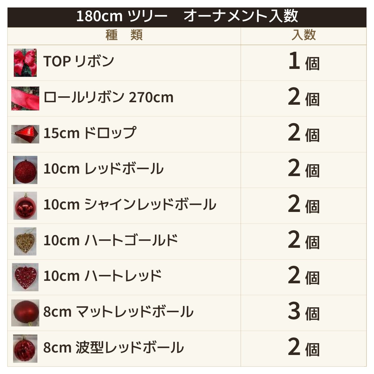 ★58-15-2-2 木製ポット付き スリムクリスマスツリーセット レッド高さ180×幅76cm