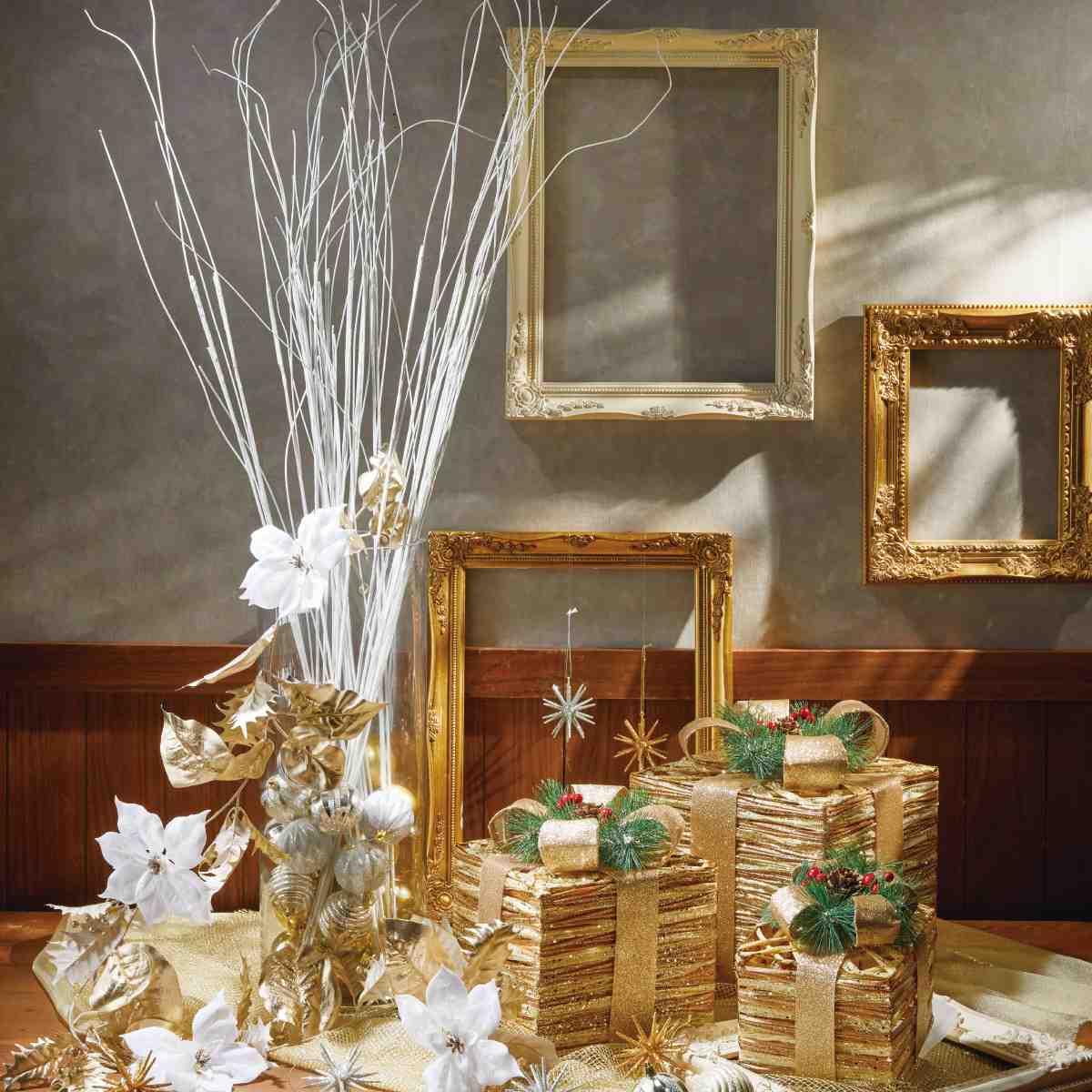 ★58-58-10-1 アンティークスタイルフレーム小 ゴールド