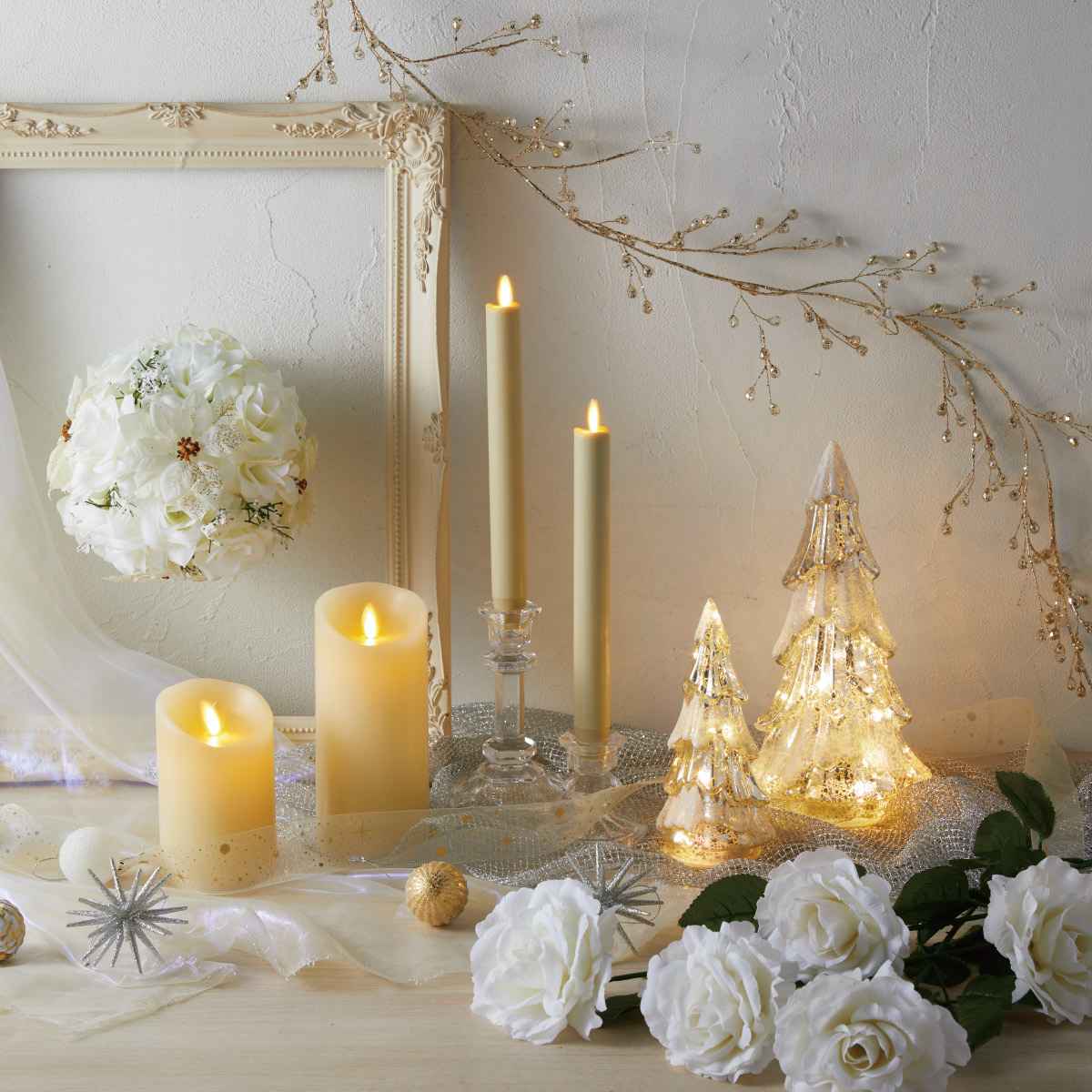 ★58-58-10-2 アンティークスタイルフレーム小 アイボリー