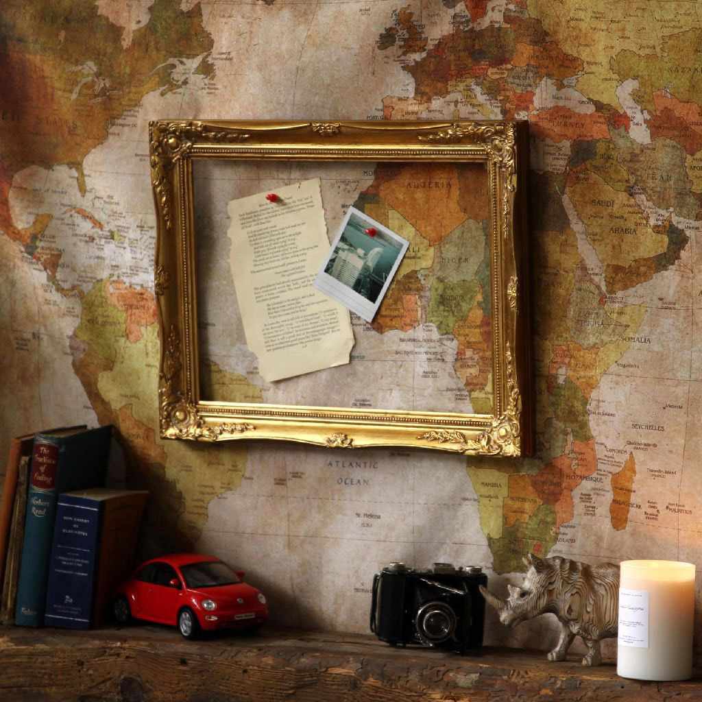 ★58-58-10-4 アンティークスタイルフレーム大 ゴールド