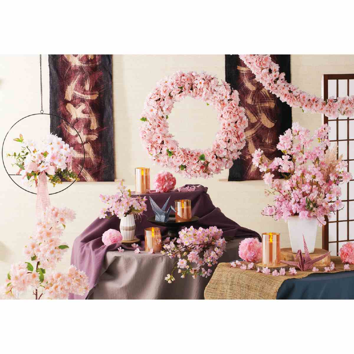 ★53-10-7-1 桜ガーランド (造花)