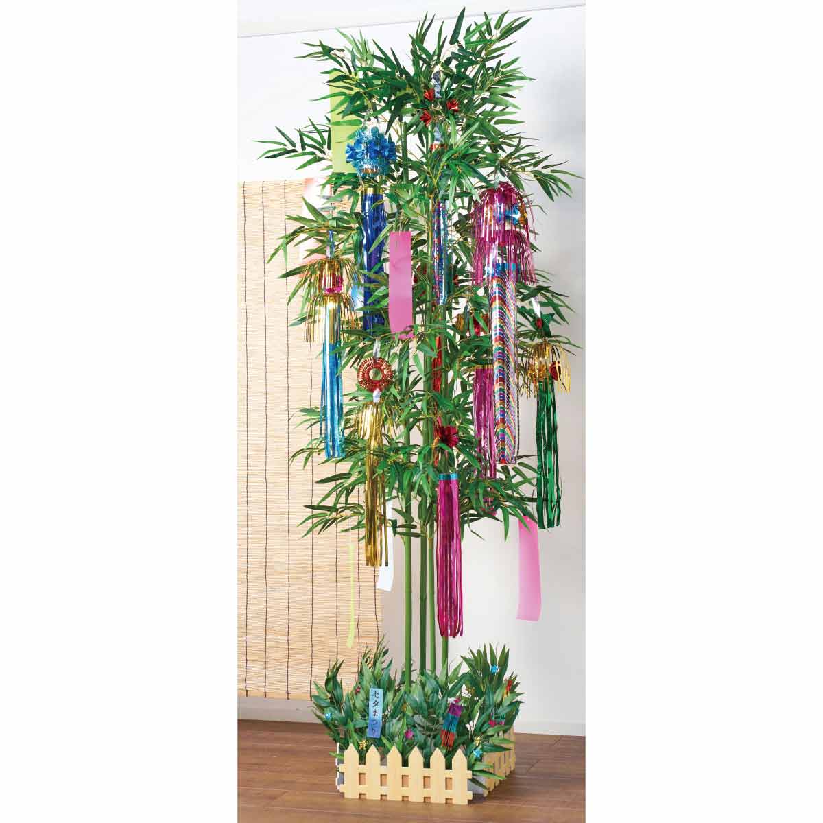 ★55-1-2-1 七夕笹バンブー高さ210cm (人工観葉植物)
