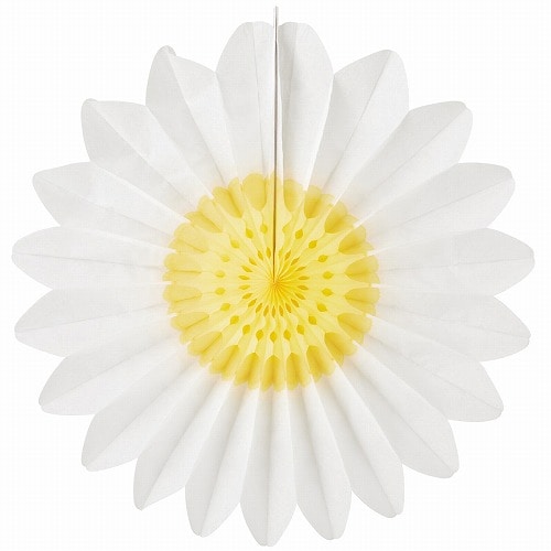 ★53-14-1-1 ハニカムフラワーファン67cm(ホワイト)