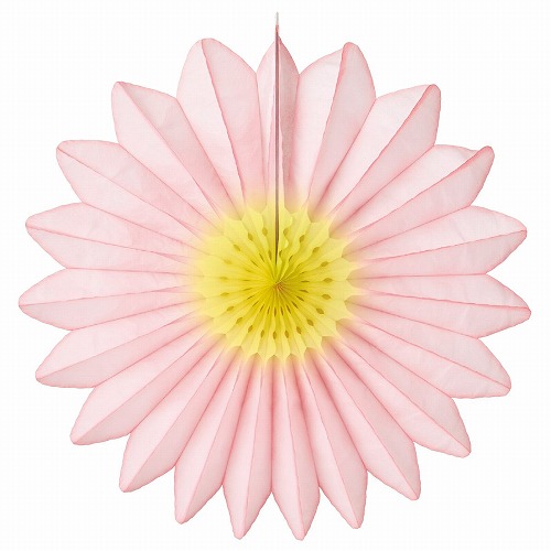 ★53-14-1-2 ハニカムフラワーファン67cm(サーモン)