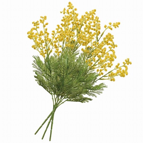 ★53-17-10-1 3本 ミモザ造花ブッシュセット 47cm