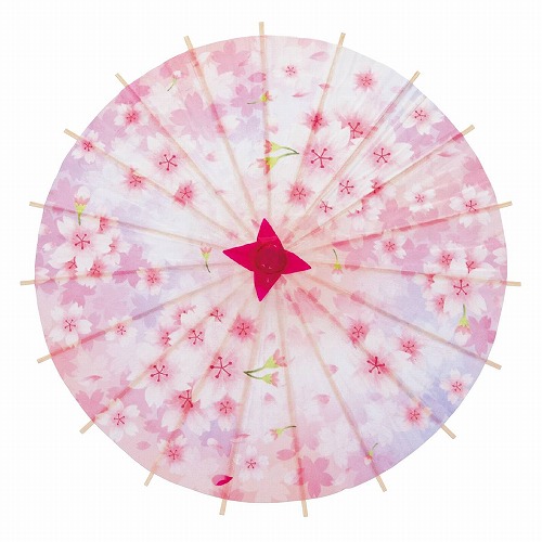 ★53-2-6-2 ディスプレイ用和傘(小)パープル