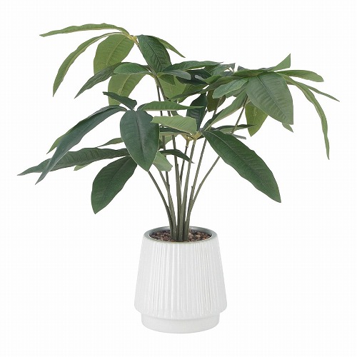 ★53-22-9-1 フェイクグリーン セラミックポット(パキラ)