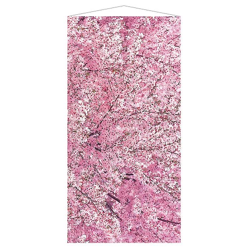 ★53-25-2-1 タペストリー 桜吹雪 【防炎加工】