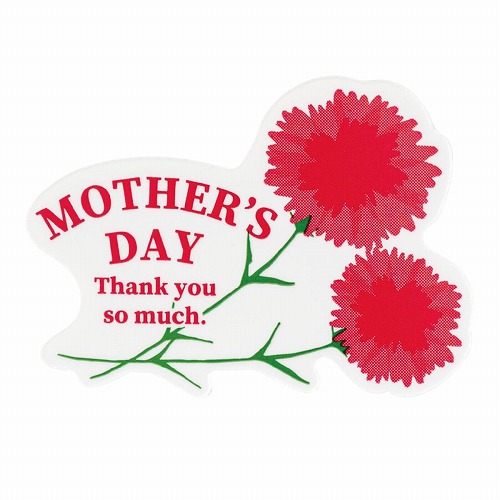 ★53-50-9-5 100枚 母の日ケーキピック(マザーズデー)