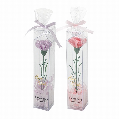 ★53-53-8-1 60個 カーネーション フラワーソープ 一輪