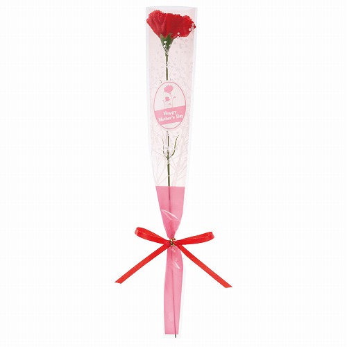 ★53-55-6-2 20本 カーネーションリボンラップ巻(長さ35cm)