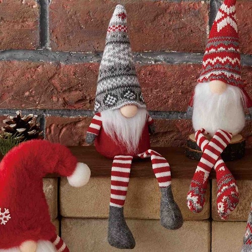 ★58-102-1-7 ノルディックサンタ足ブラ グレー