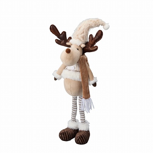 ★58-102-3-1 ファブリックトナカイドールスタンディング